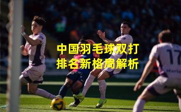 中国羽毛球双打排名新格局解析